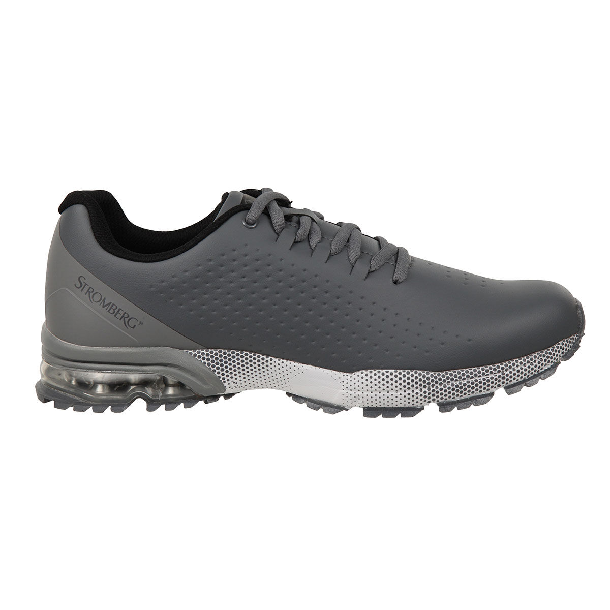 Stromberg Men’s Ailsa Waterproof Spikeless Golf Shoes, Mens, Dark grey, 8 | American Golf