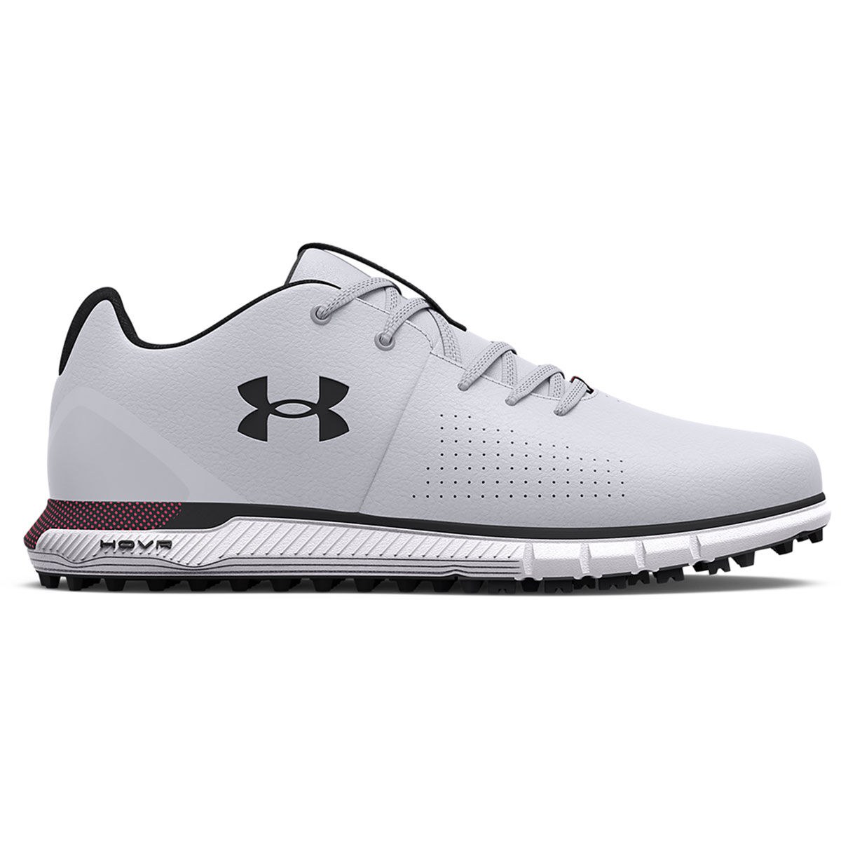 Under Armour Mens Grey and Black HOVR Fade 2 Wide Golf Shoes, Size: 8 | American Golf