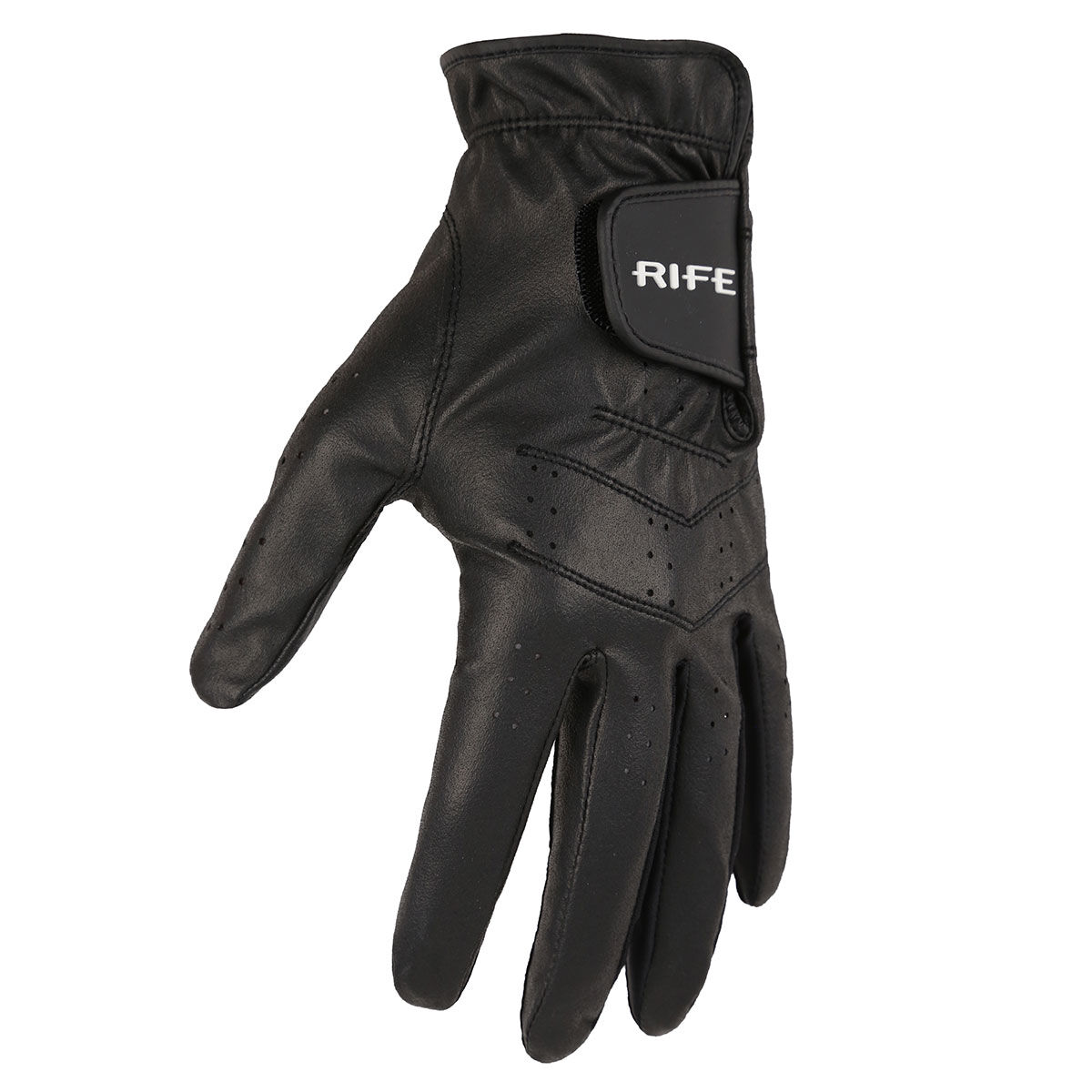 Rife Mens Black RX Hybrid Golf Glove, Size: Medium/Large | American Golf