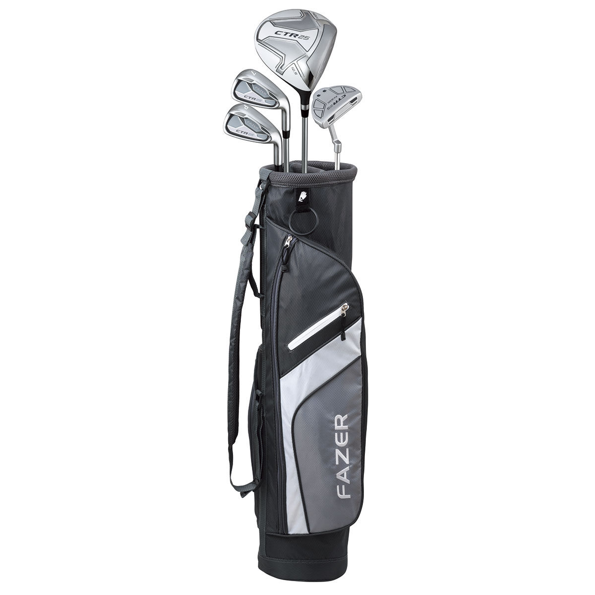 Fazer Black, Grey and Silver CTR25 Starter Right Hand Golf Package Set| American Golf, One Size