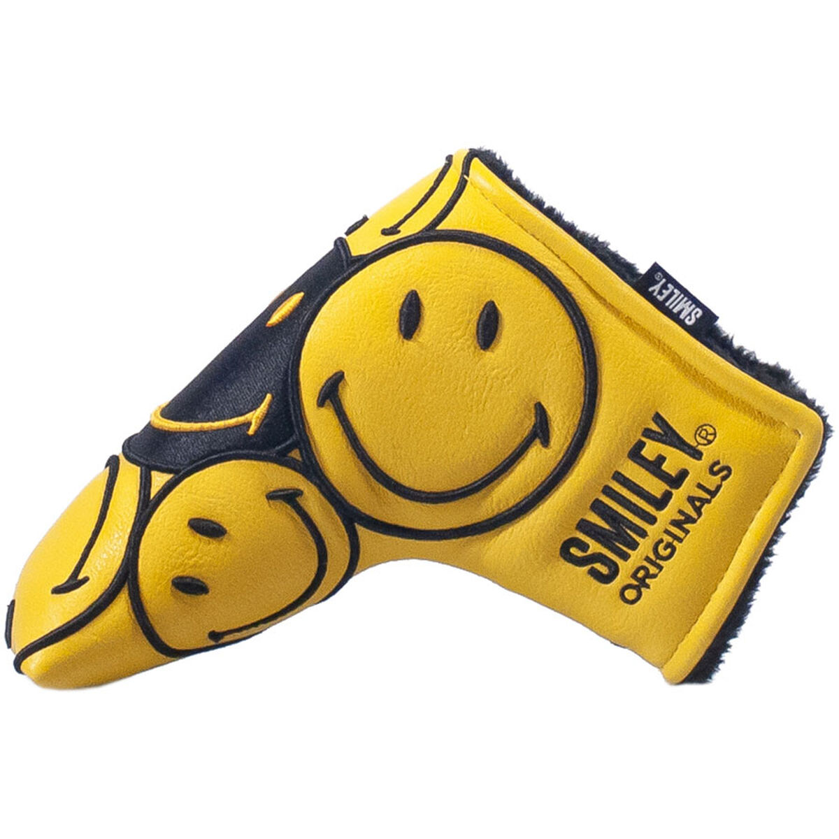 Smiley Original Stacked Blade Golf Putter Head Cover, Mens, Blade, Yellow/black | American Golf