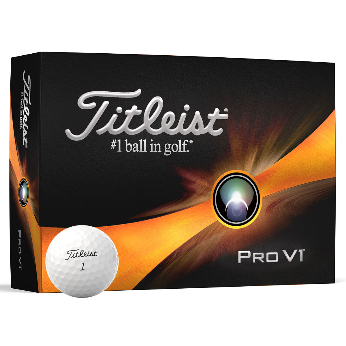 Titleist White Pro V1 12 Golf Ball Pack | American Golf, One Size