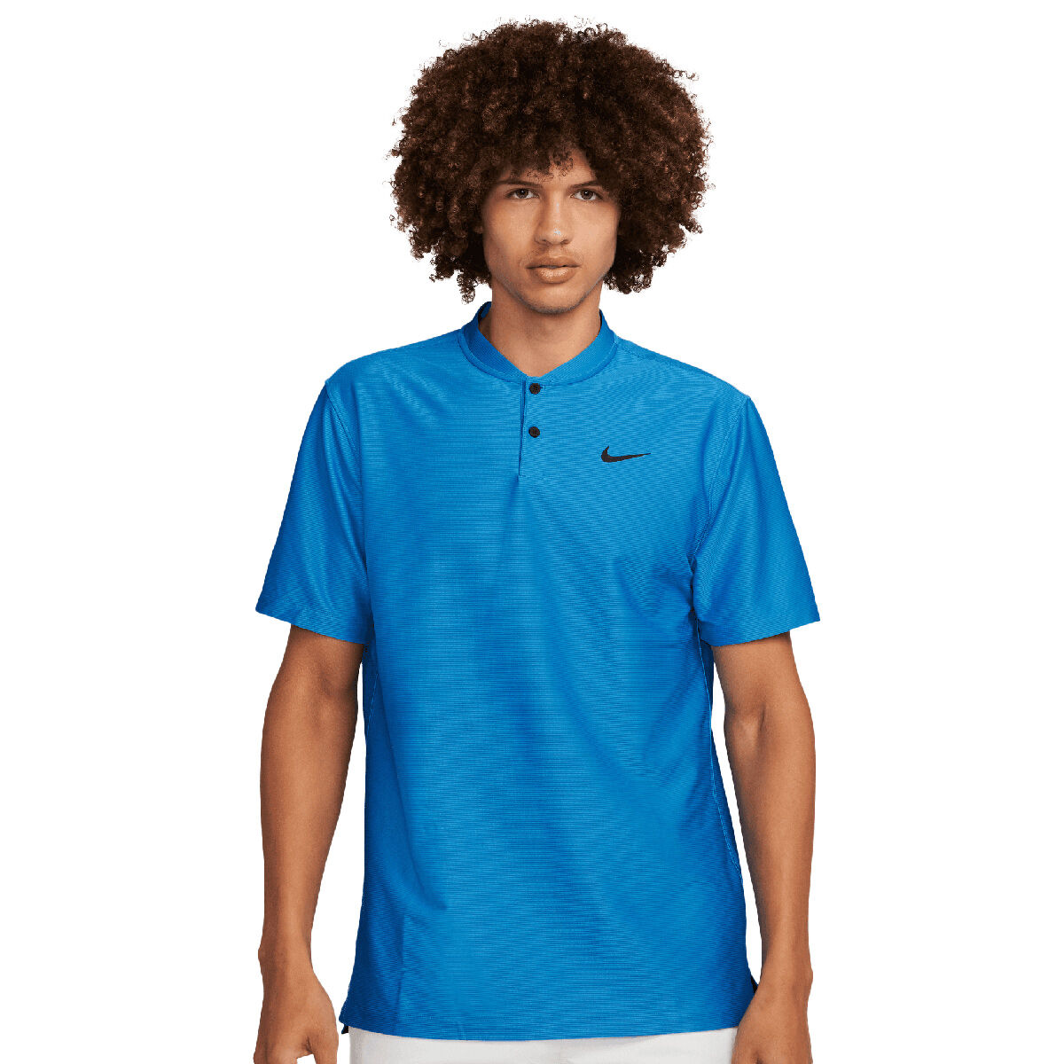Nike Men’s Tour Texture Golf Polo Shirt, Mens, Photo blue/black, Small | American Golf