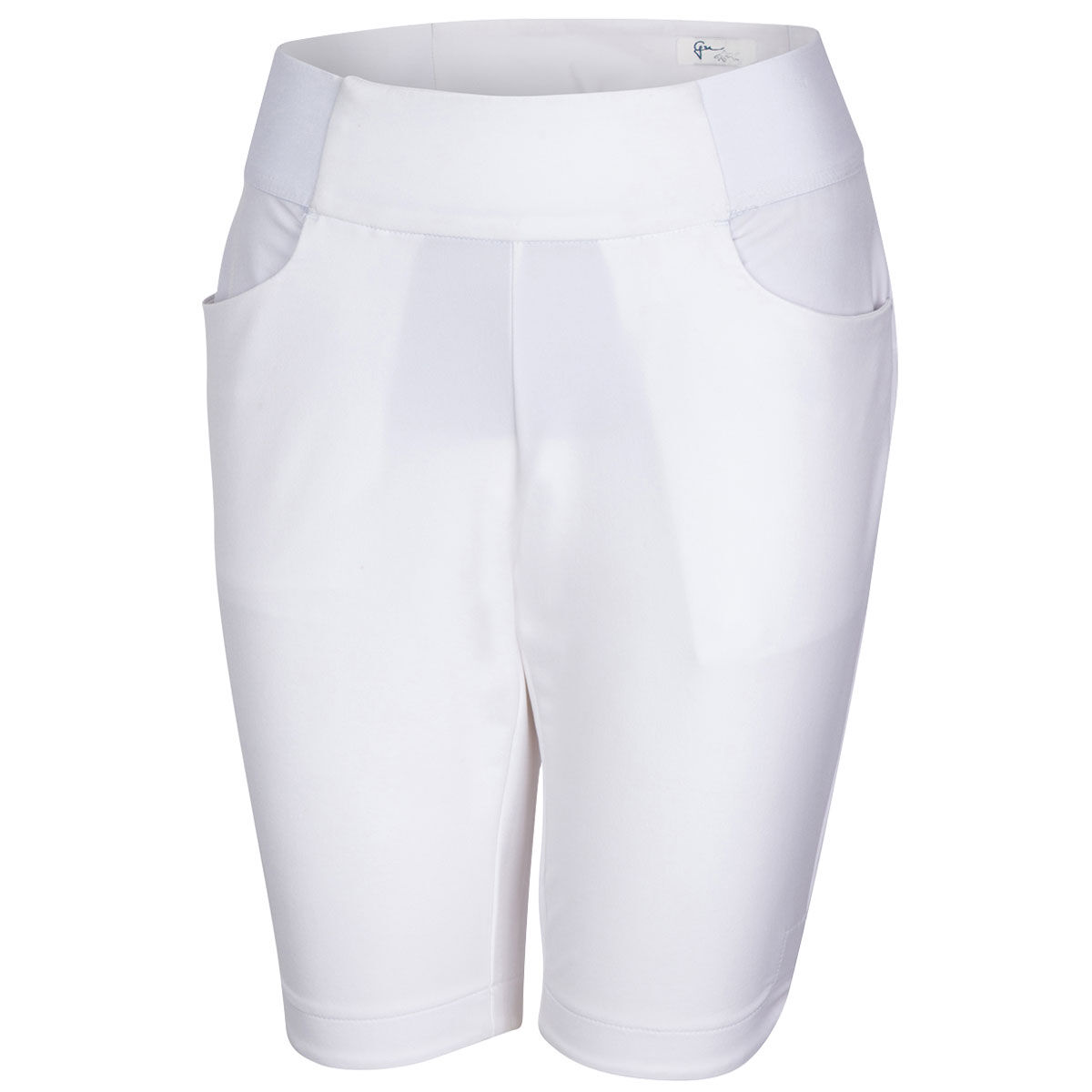 Greg Norman Womens Pull-On Essential Stretch Golf Shorts, Female, White, Small | American Golf