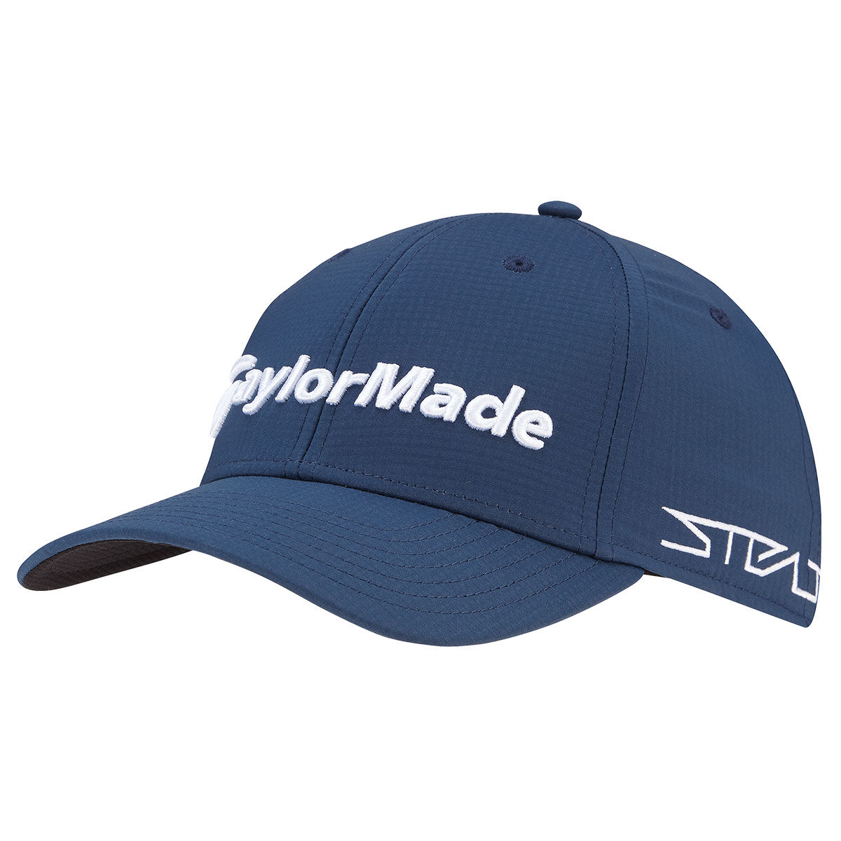 TaylorMade Men’s Navy Blue and White Comfortable Embroidered Tour Radar Golf Cap | American Golf, One Size