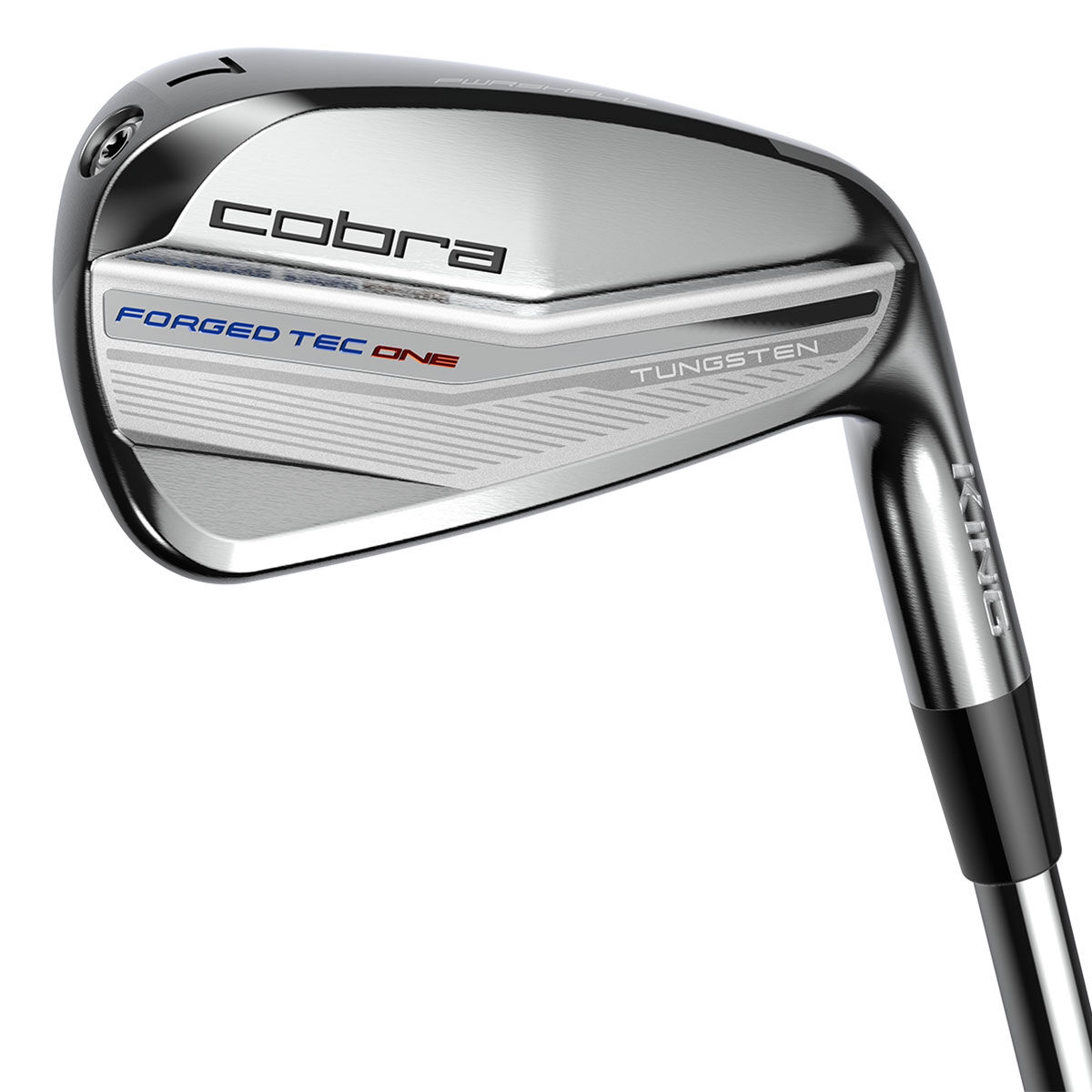 Cobra Golf Mens, Silver, Black King Forged Tec One Length Steel Golf Irons 2022 - Custom Fit | American Golf, NA