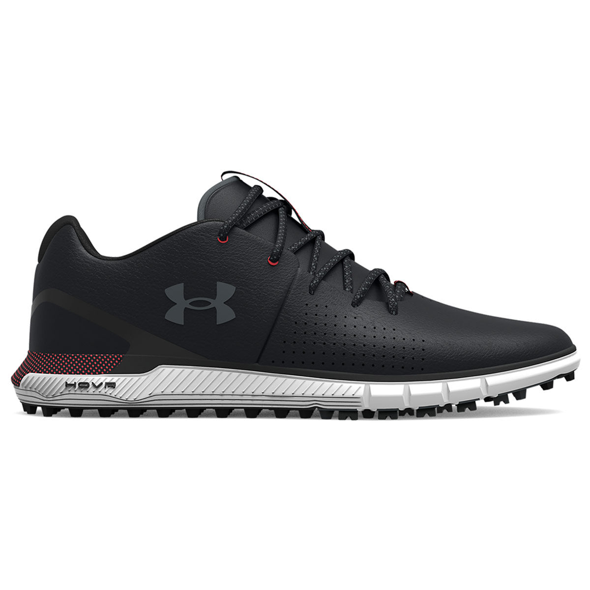 Under Armour Mens Black HOVR Fade 2 Wide Golf Shoes, Size: 8 | American Golf