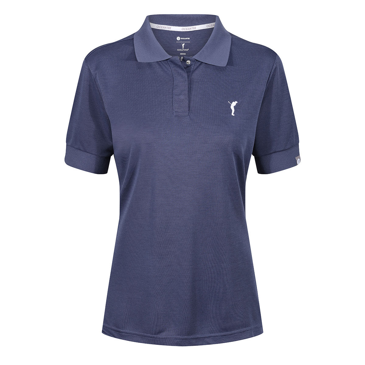 Ocean Tee Women’s Blue Embroidered GOLFINO Wave Golf Polo Shirt, Size: Xl | American Golf