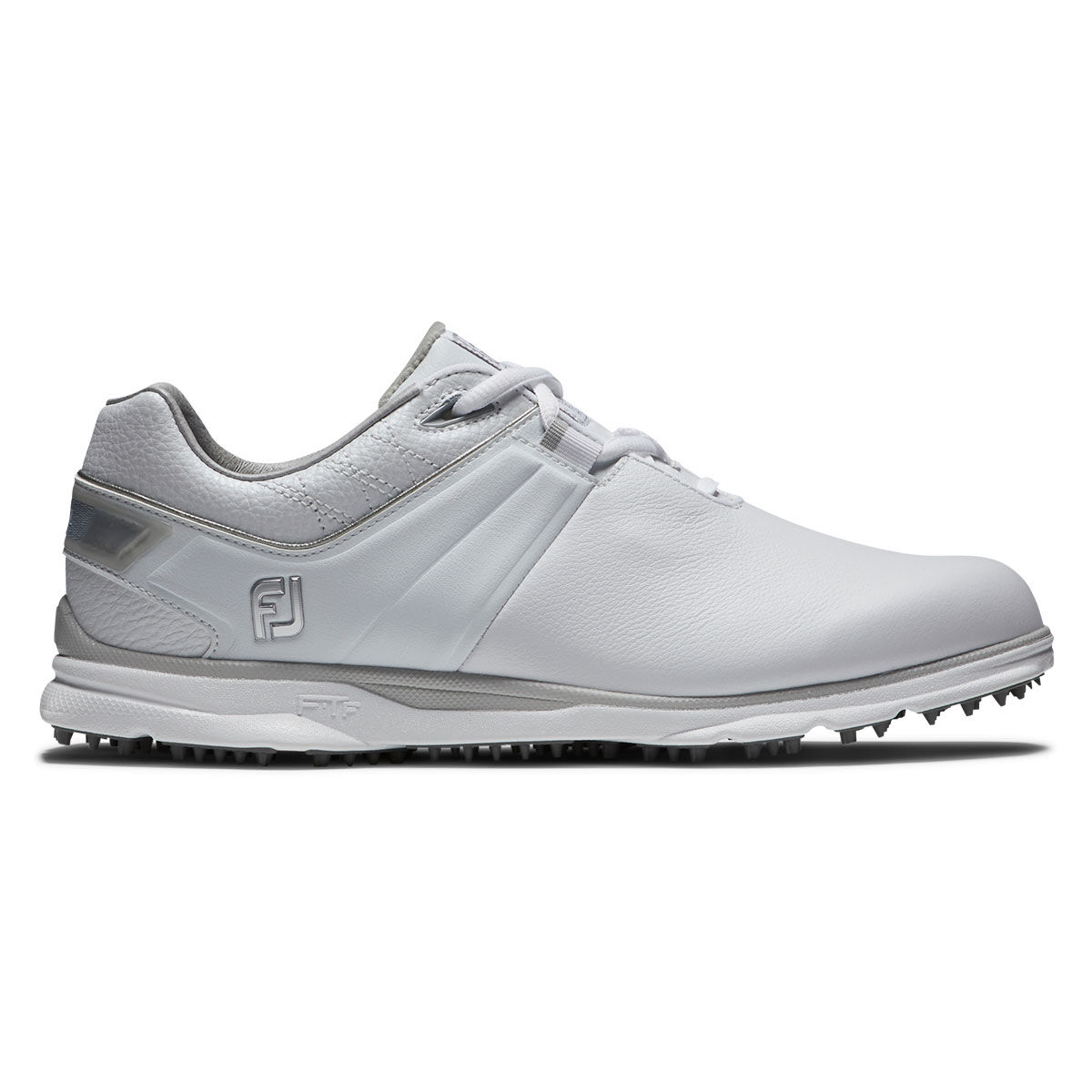 FootJoy Womens White and Grey Pro SL Wide Fit Golf Shoes 2022, Size: 5| American Golf