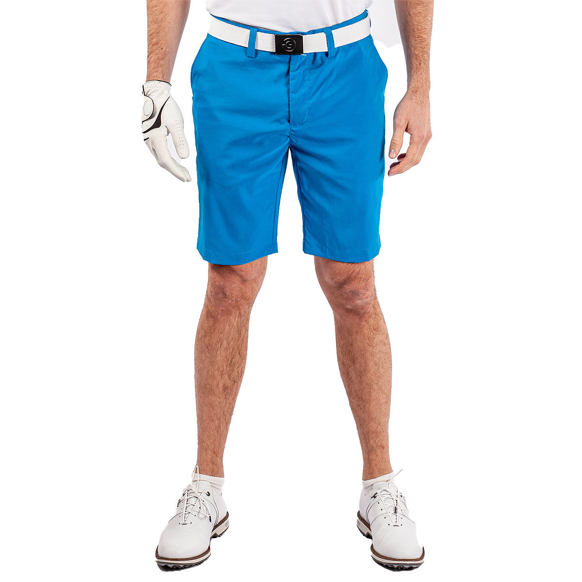Galvin Green Men’s Percy Wicking Golf Shorts, Mens, Blue, 40 | American Golf