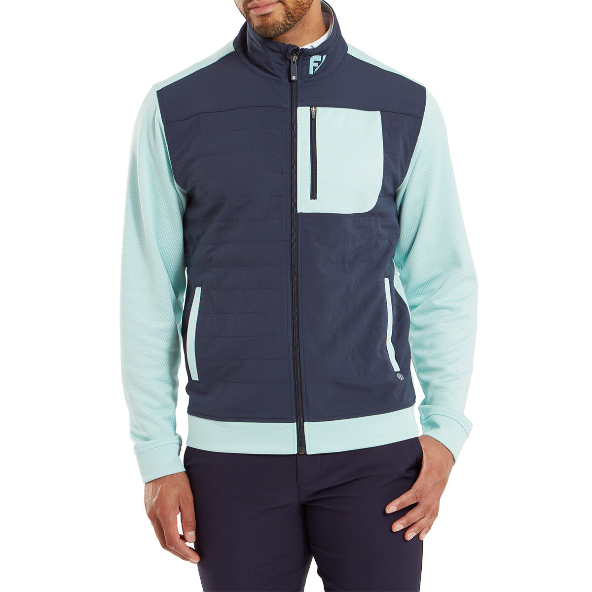 FootJoy Men’s Thermoseries Hybrid Golf Jacket, Mens, Navy blue, Small | American Golf