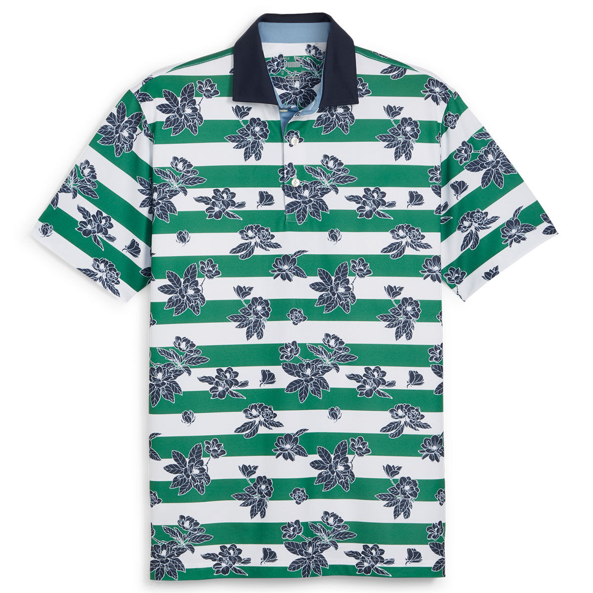 PUMA Men’s Pique Garden Golf Polo Shirt, Mens, Vine/deep navy, Xl | American Golf