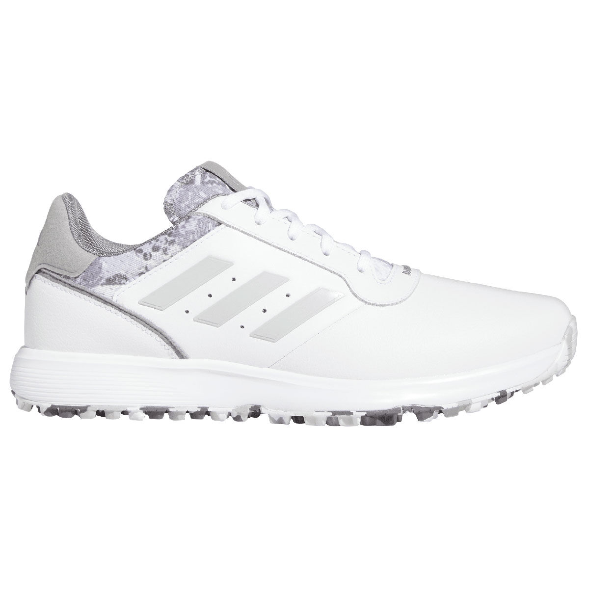 adidas Golf Mens White and Grey Lightweight S2G Leather Waterproof Spikeless Regular Fit Golf Shoes, Size: 9 | American Golf