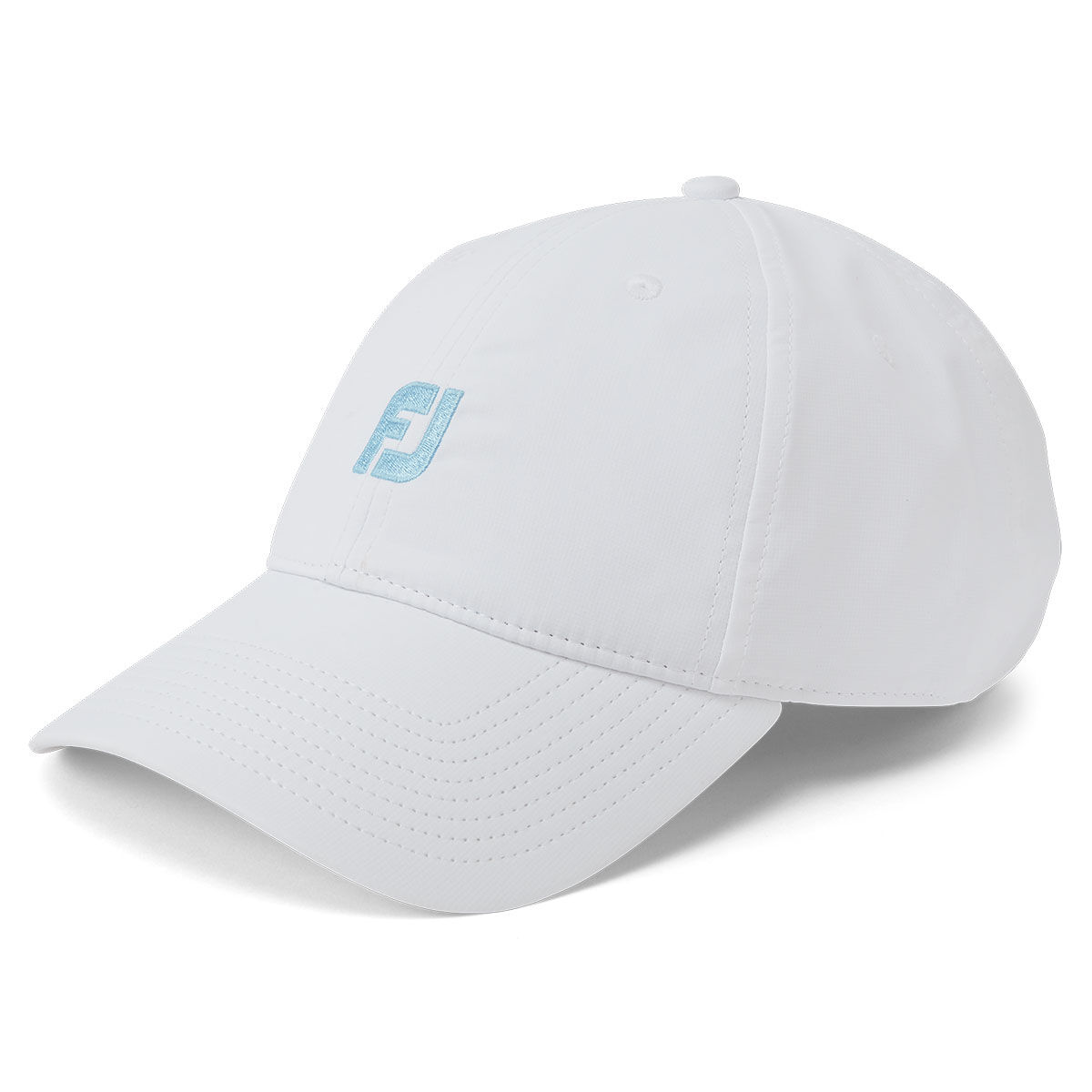 FootJoy Men’s White and Blue Comfortable Embroidered FJ Golf Cap | American Golf, One Size