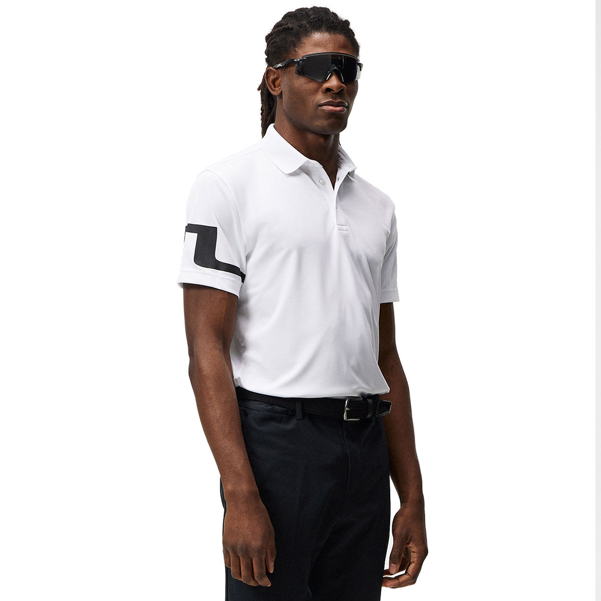 J.Lindeberg Men’s Heath Golf Polo Shirt, Mens, White, Xxl | American Golf