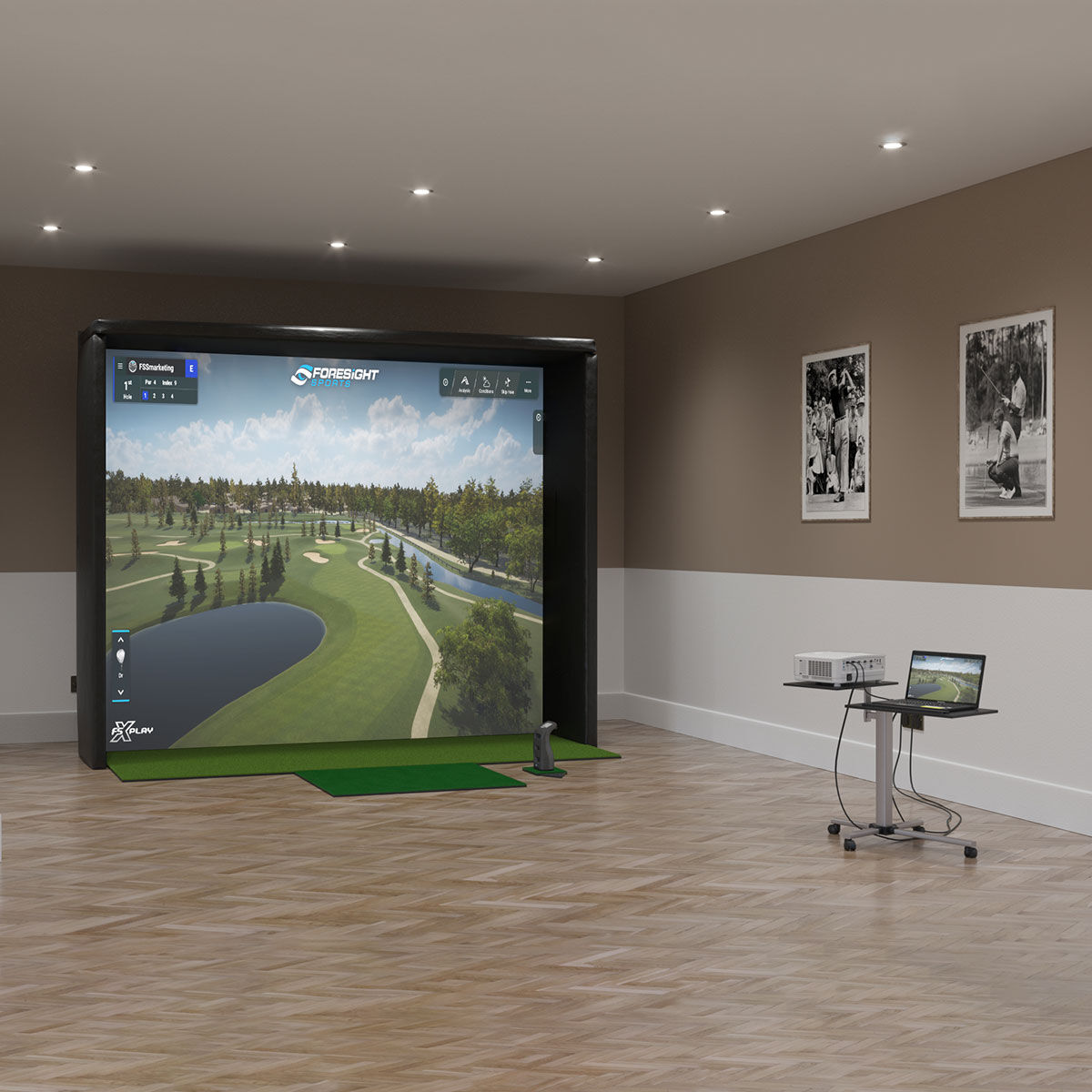 Foresight Black Gc3 Golf Performance Simulator | American Golf, One Size