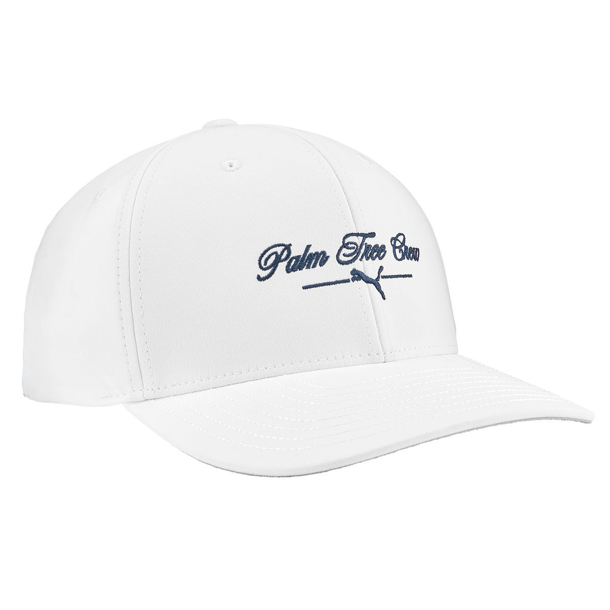 PUMA Men’s PTC Script Tech Golf Cap, Mens, White glow/deep navy, One size | American Golf