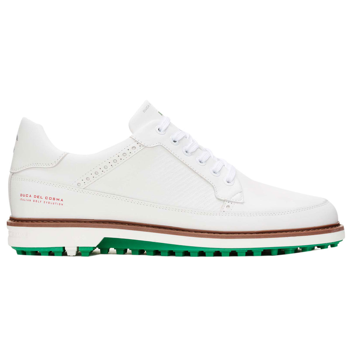 Duca Del Cosma Men’s Davinci Waterproof Spikeless Golf Shoes, Mens, White, 8 | American Golf