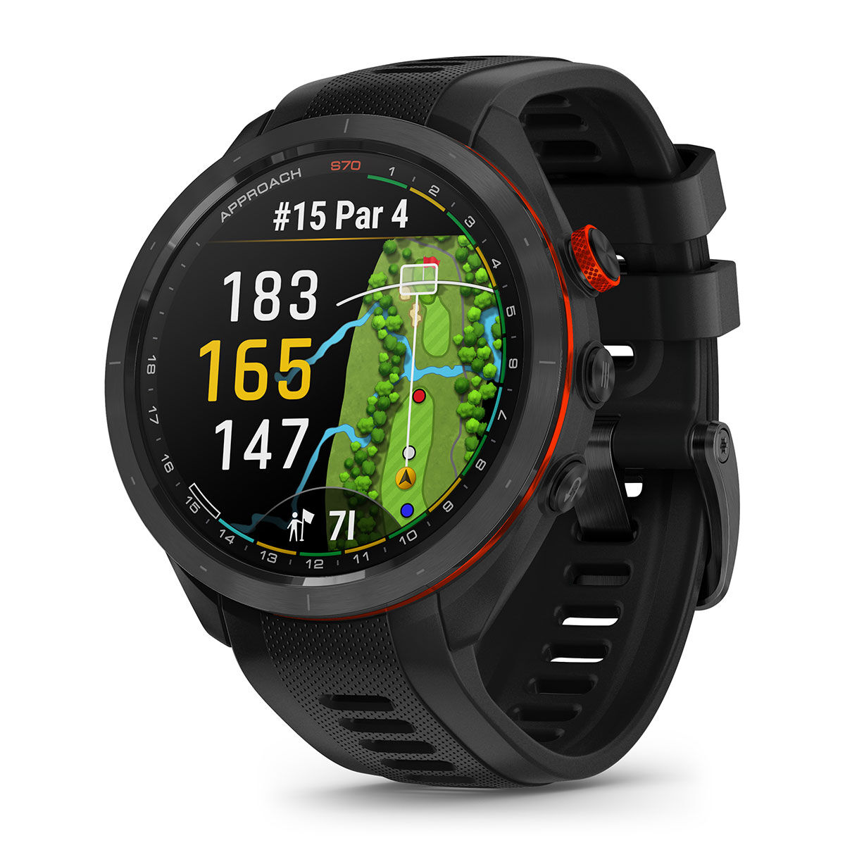 Garmin Approach S70 47mm Golf GPS Watch, Black | American Golf