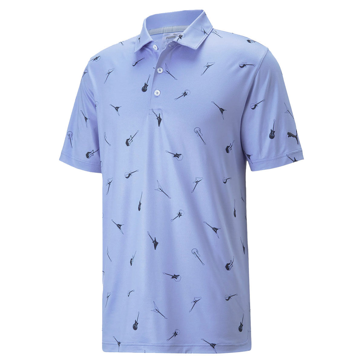 PUMA Golf Men’s Purple and Navy Blue CLOUDSPUN Chords Stretch Golf Polo Shirt, Size: Small | American Golf