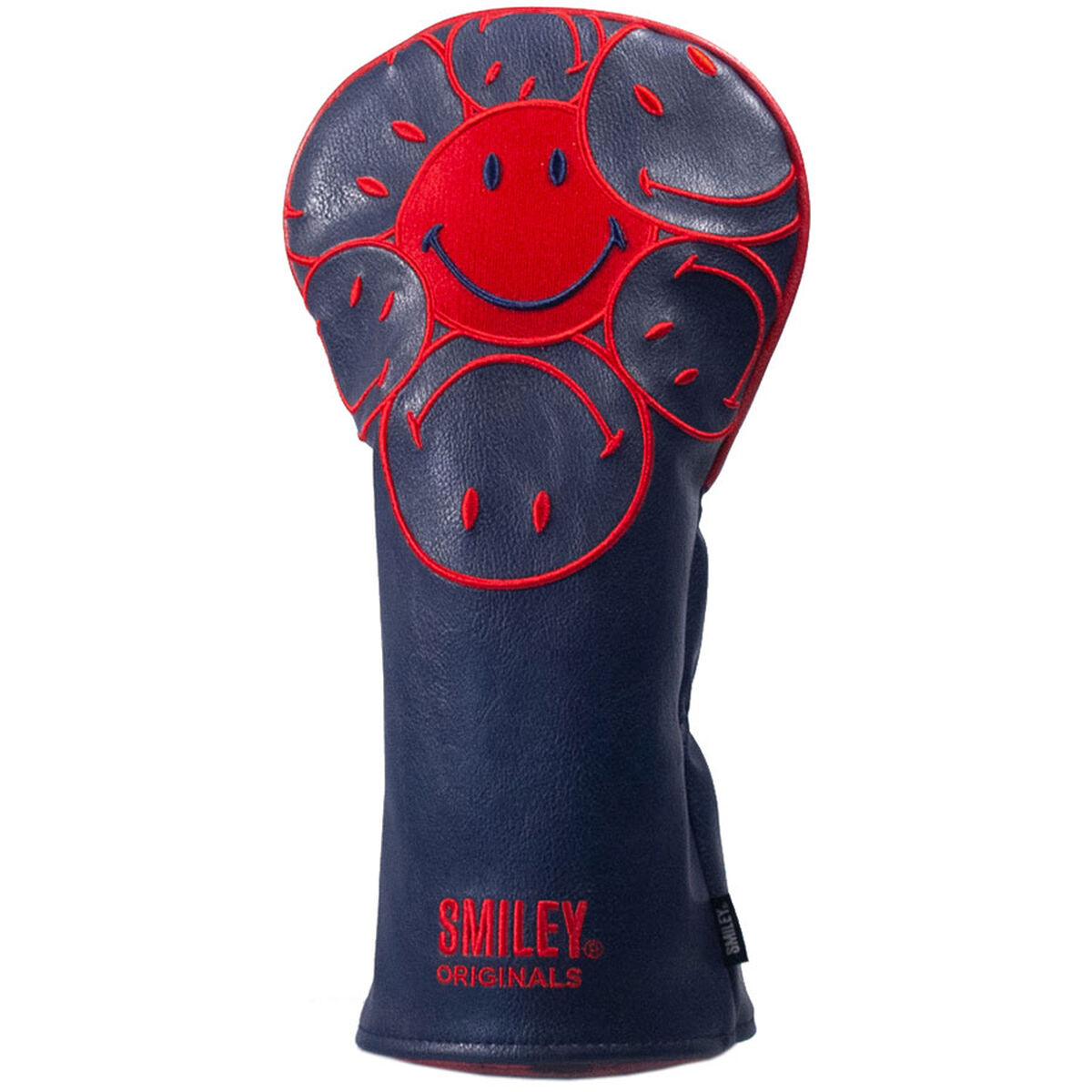 Smiley Original Stacked Golf Driver Head Cover, Mens, Driver, Navy/red | American Golf