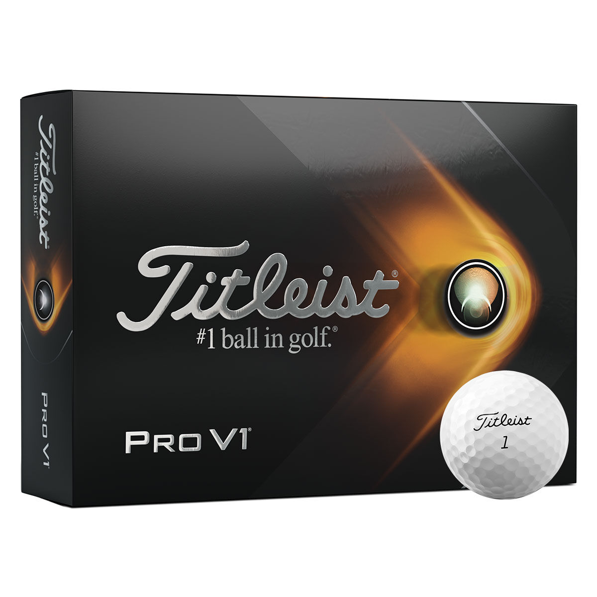 Titleist White Dimple Pro V1 Pack of 12 Golf Balls 2021, Size: One Size  | American Golf