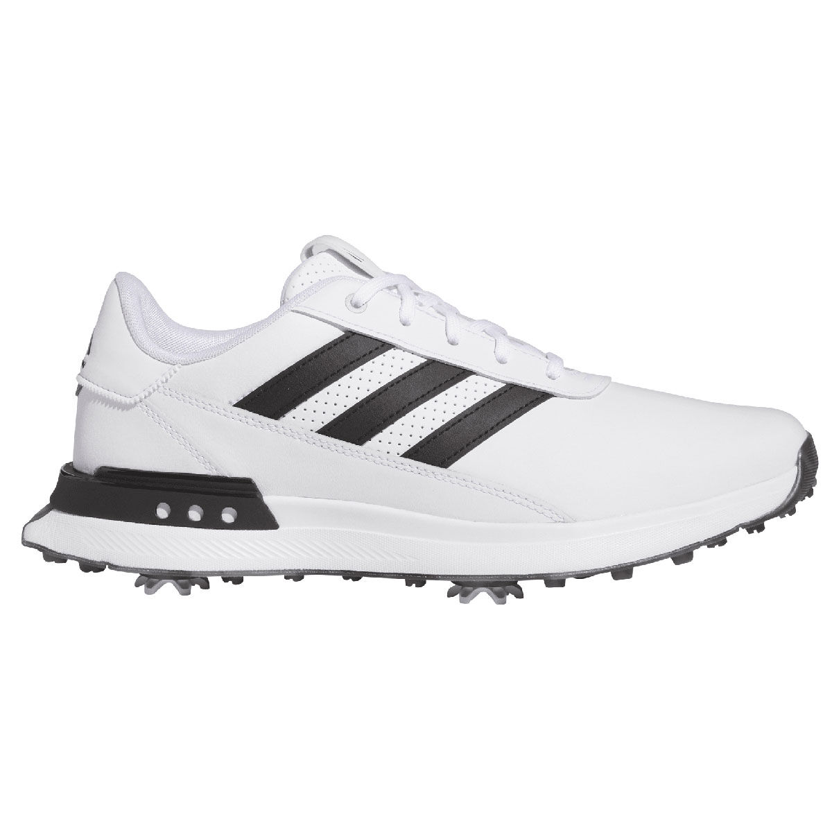 adidas Men’s S2G Leather Spiked Golf Shoes, Mens, White/black/silver, 11, Regular | American Golf