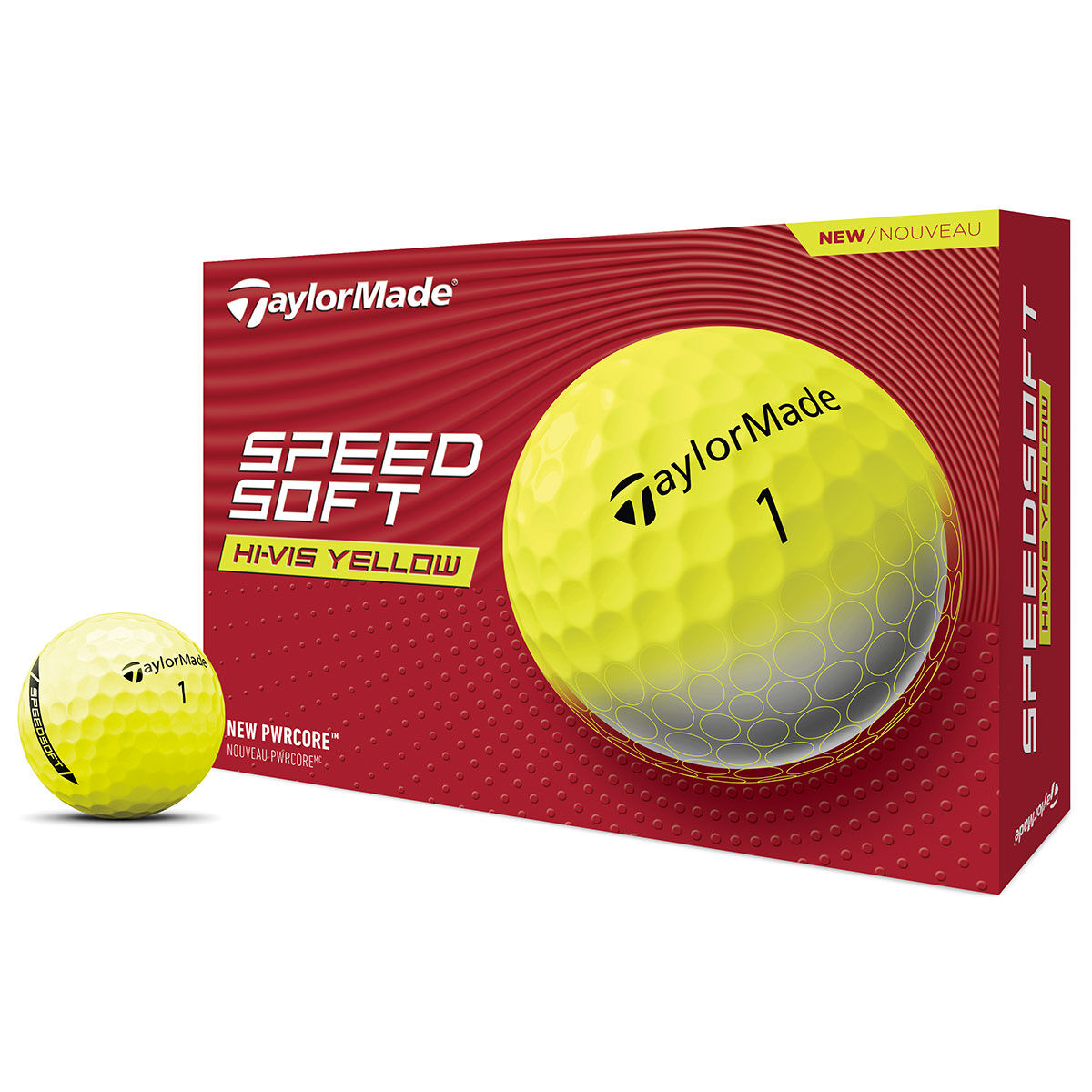 TaylorMade SpeedSoft 12 Golf Ball Pack, Mens, Yellow, One Size | American Golf