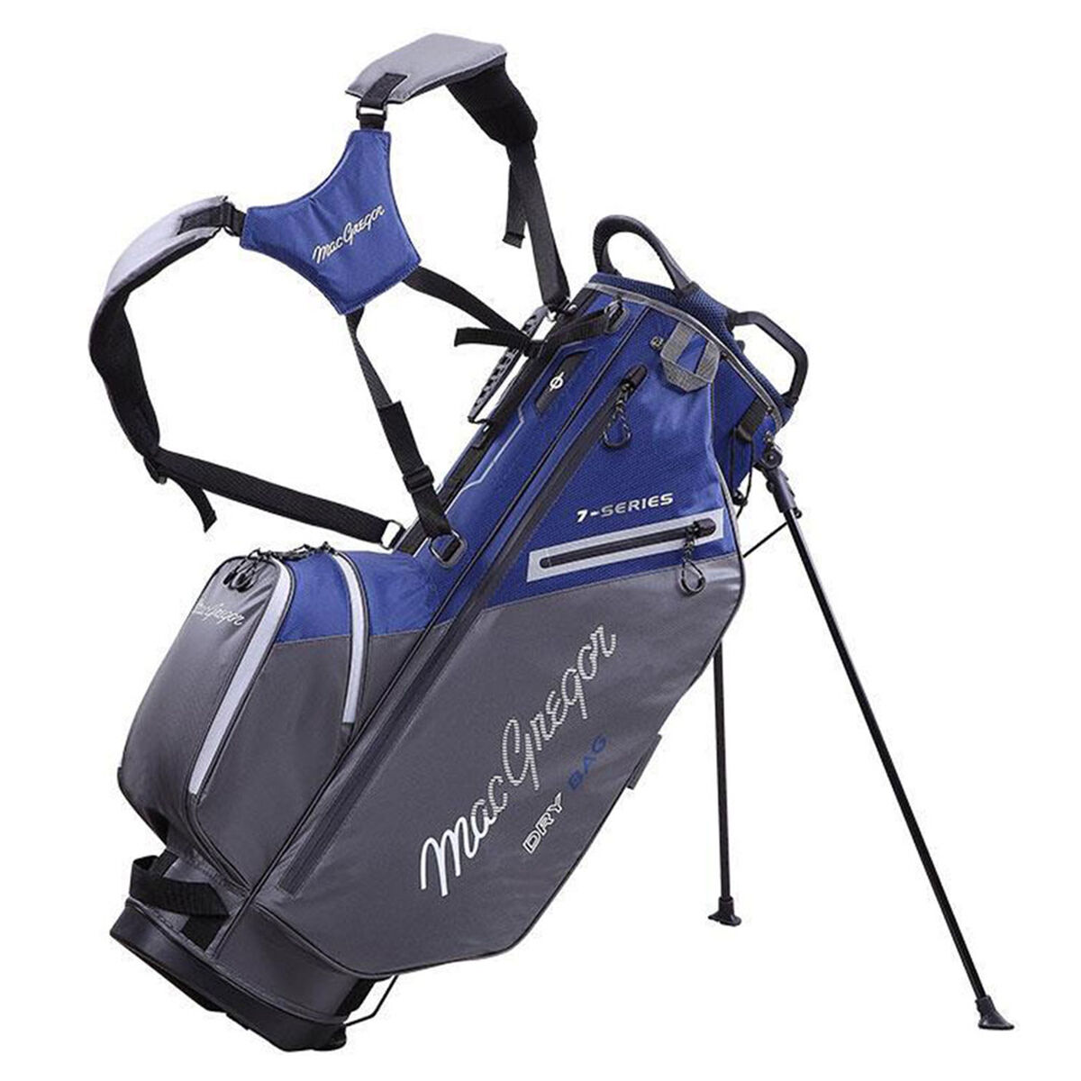 MacGregor Navy Blue and Grey 7-Series Water-Resistant Golf Stand Bag, Size: One Size  | American Golf