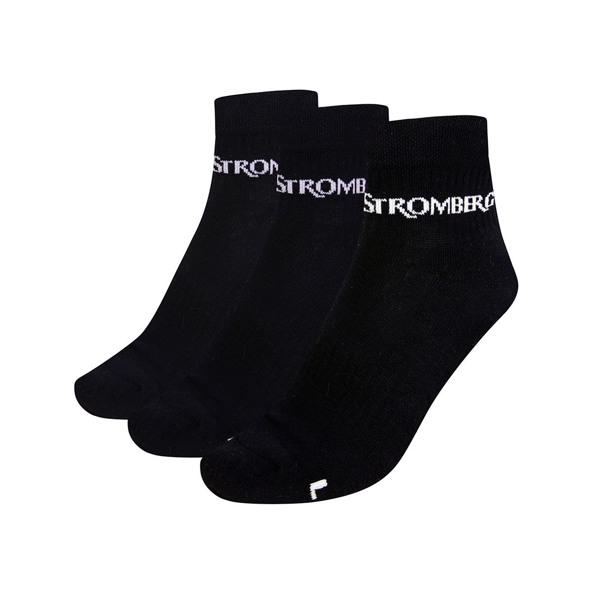 Stromberg Men’s Ankle Golf Socks - 3 Pack, Mens, Black, 6-8.5 | American Golf