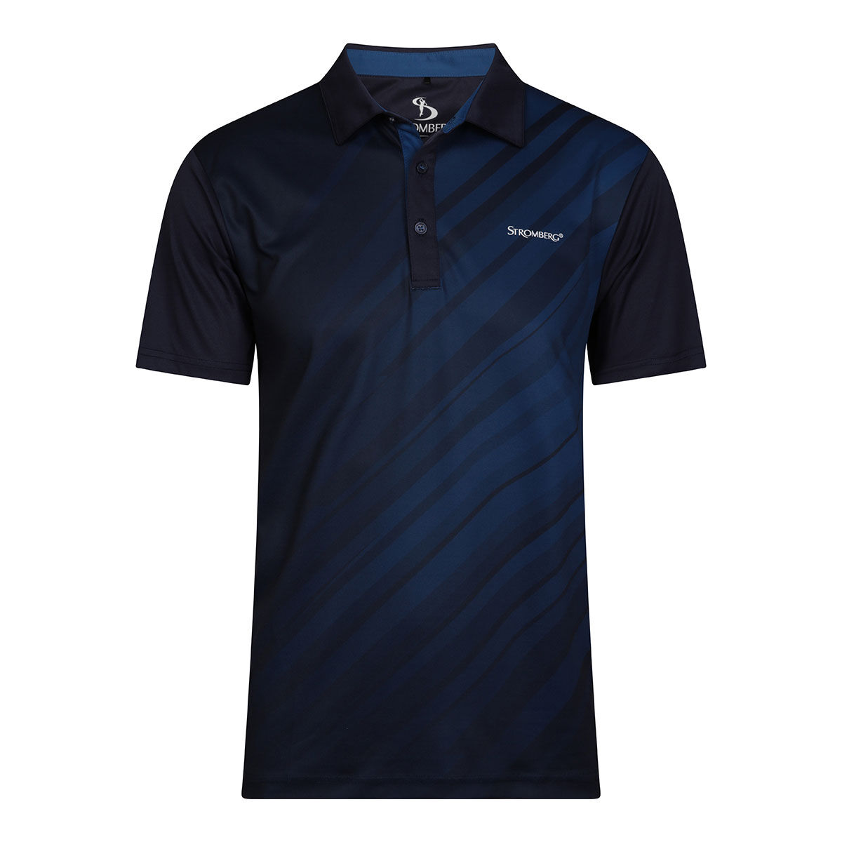 Stromberg Men’s Flux Fade Stretch Golf Polo Shirt, Mens, Peacoat/true blue, Small | American Golf