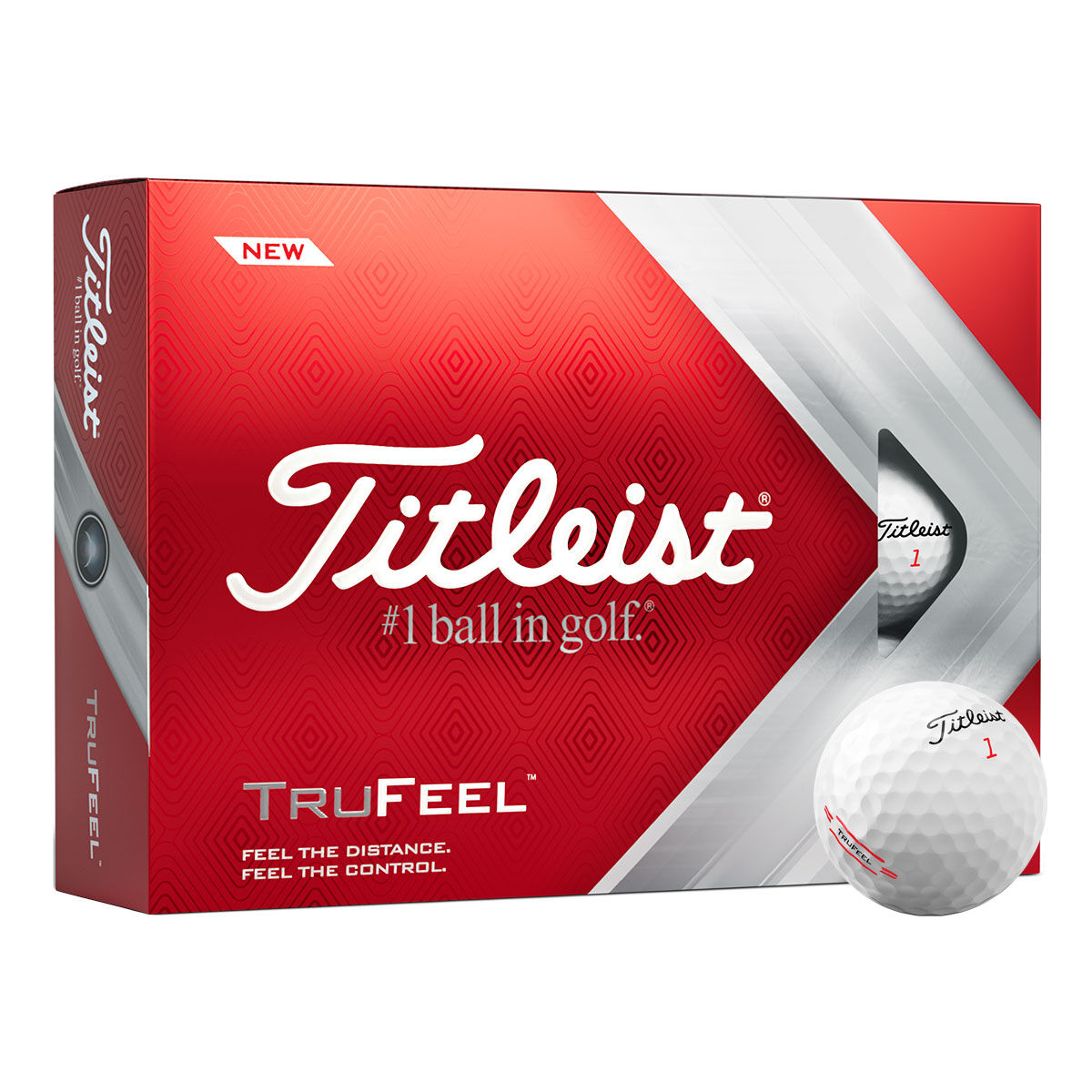 Titleist White TruFeel 12 Golf Ball Pack 2022 | American Golf, One Size