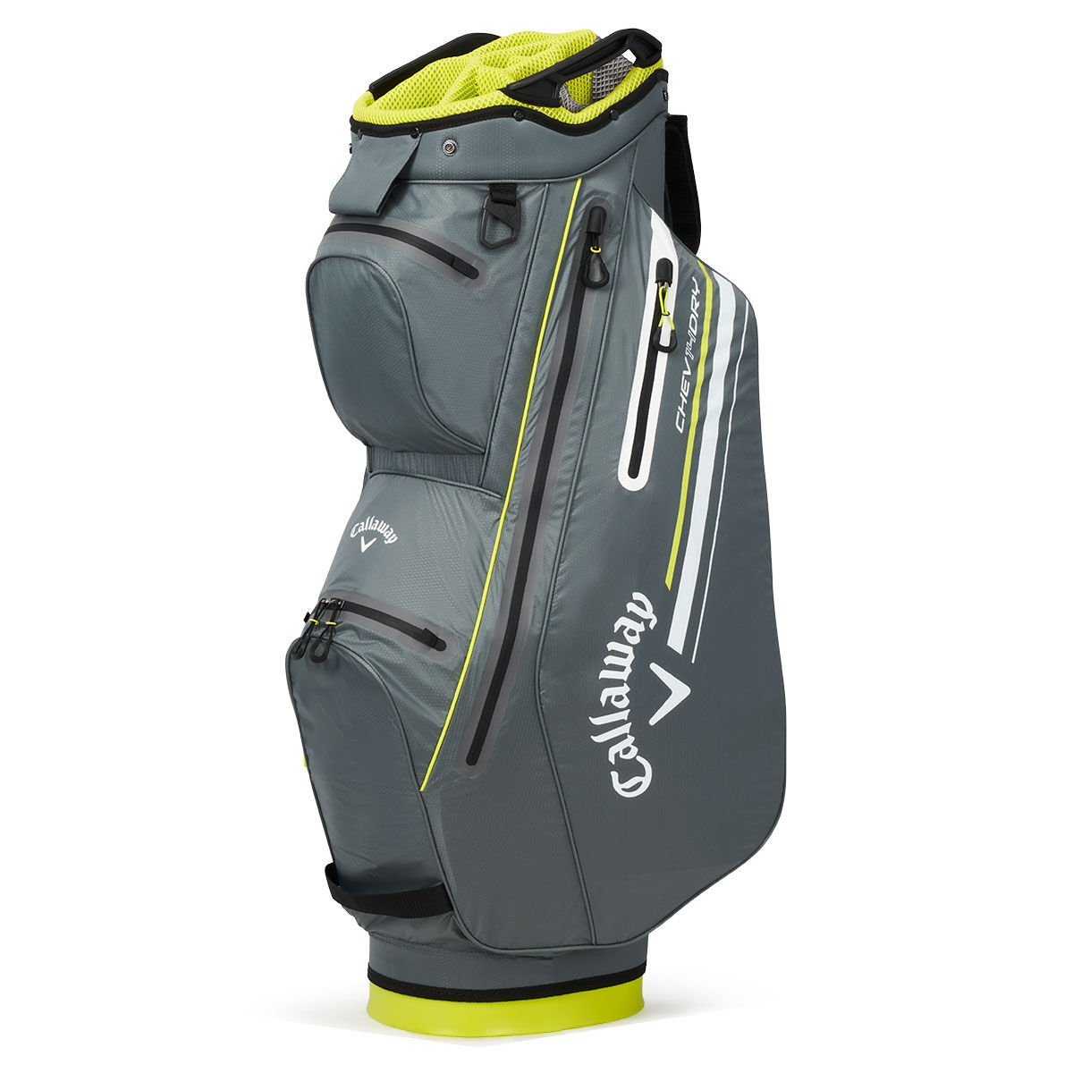 Callaway Chev Dry 14 Golf Cart Bag, Charcoal/flo yellow, One Size | American Golf