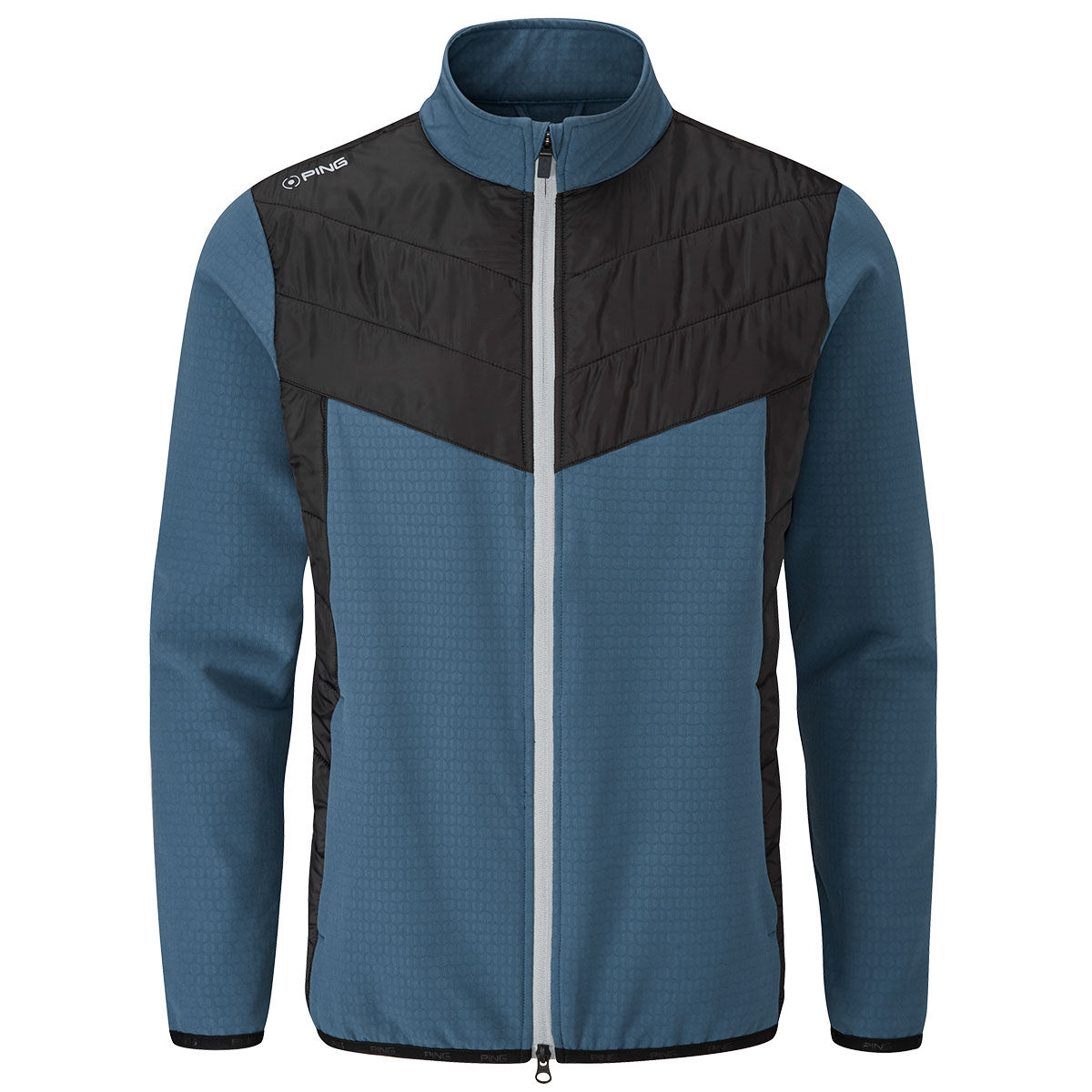 Ping Blue and Black Lightweight Colour Block Norse S4 Zoned Golf Jacket, Size: Small | American Golf