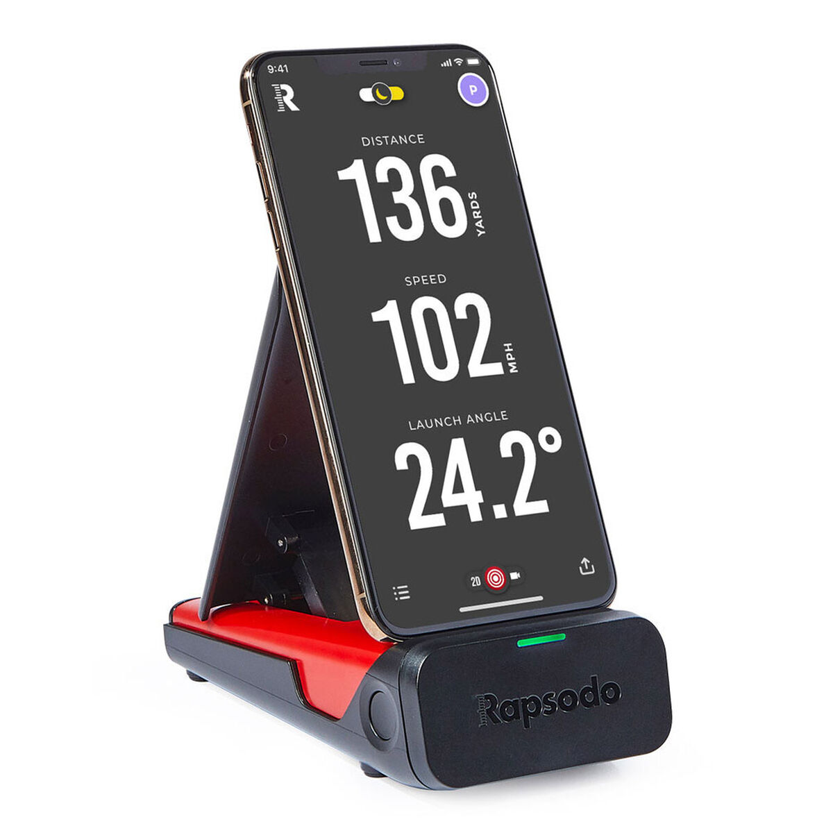 Rapsodo Mens Black And Red Plain Mobile Launch Golf Monitor, Size: One Size | American Golf