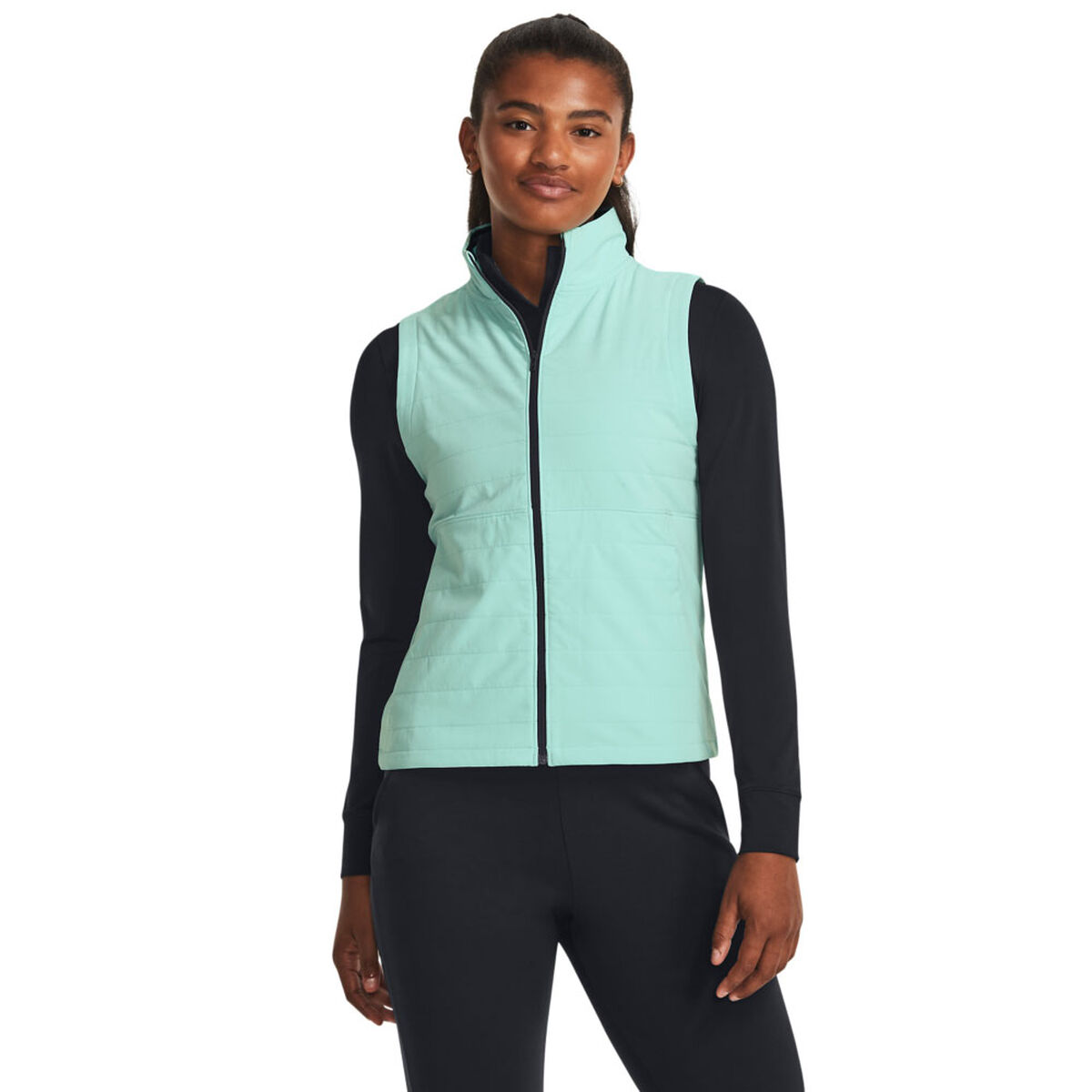 Under Armour Womens Storm Revo Golf Vest, Female, Neo turquoise/metallic silver, Small | American Golf