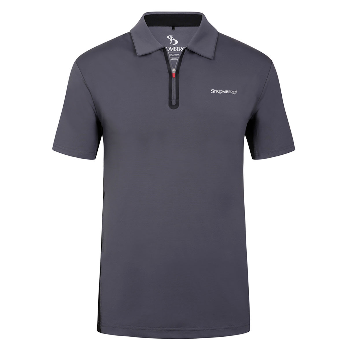 Stromberg Men’s Fuse Golf Polo Shirt, Mens, Grey/ black, Small | American Golf
