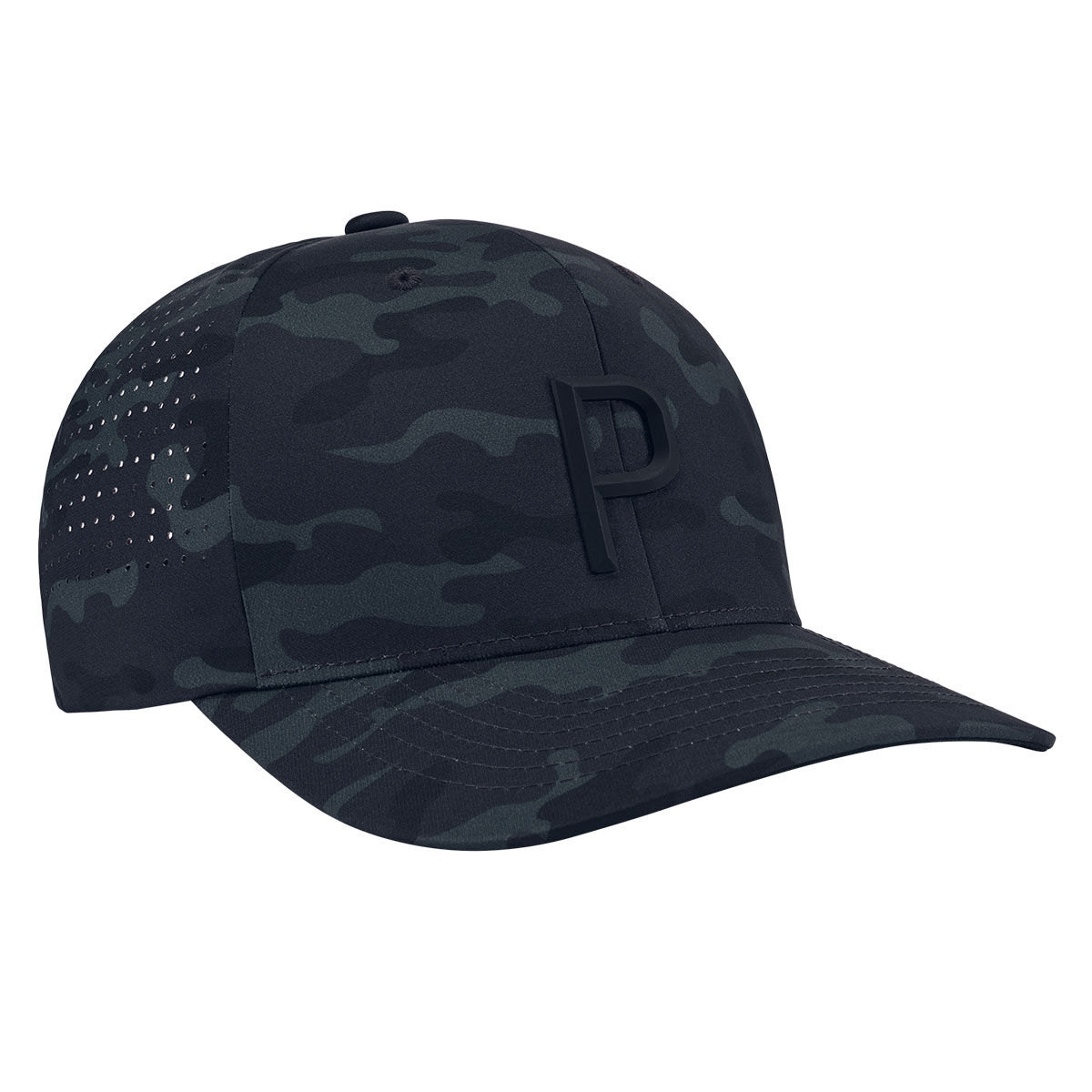 PUMA Men’s Camo Tech P Snapback Golf Cap, Mens, Black/grey, One size | American Golf