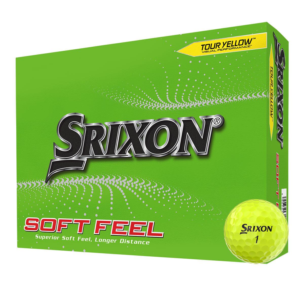 Srixon Yellow Comfortable Soft Feel 12 Golf Ball Pack | American Golf, One Size
