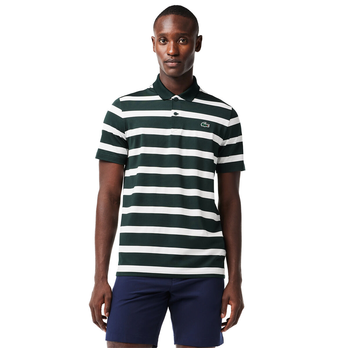 Lacoste Men’s Seasonal Golf Polo Shirt, Mens, Navy/white, Small | American Golf