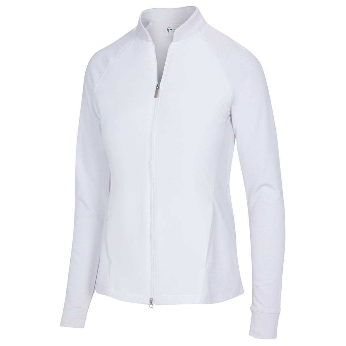 Greg Norman Women’s White Mix Media Golf Jacket, Size: L | American Golf