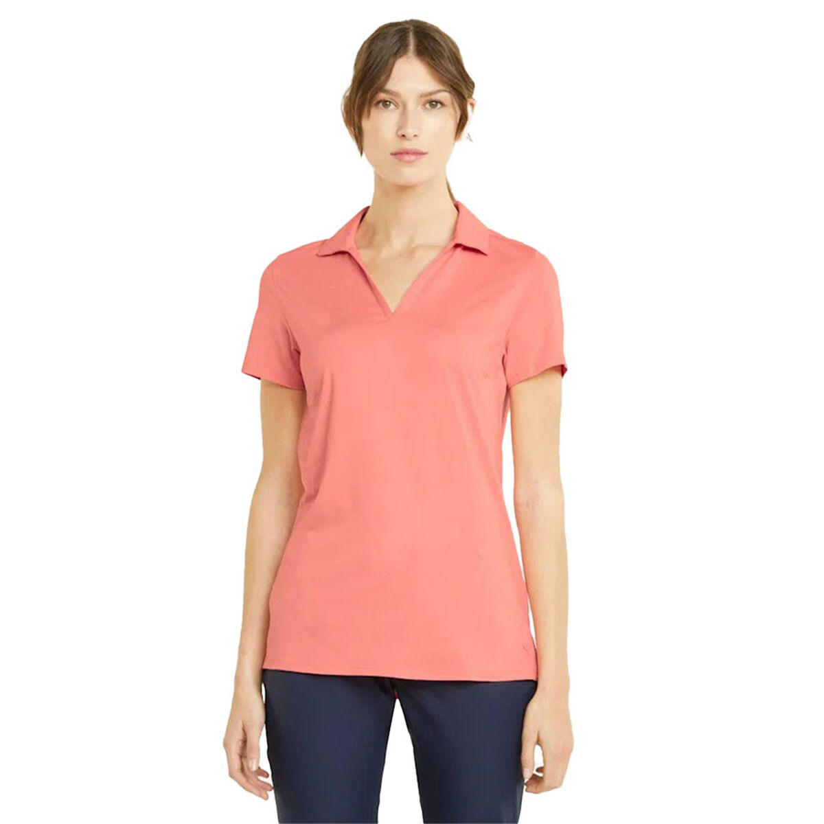 PUMA Golf Pink Women’s Cloudspun Coast Golf Polo Shirt, Size: XL | American Golf