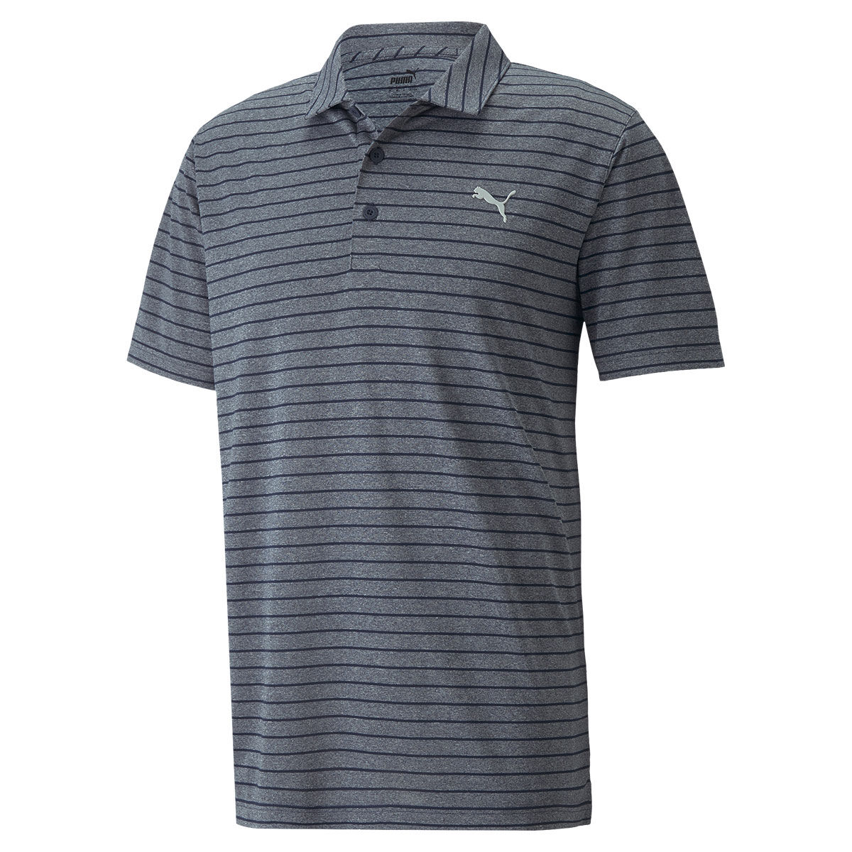 PUMA Golf Mens Navy Blue Stripe Rotation Golf Polo Shirt, Size: Small | American Golf