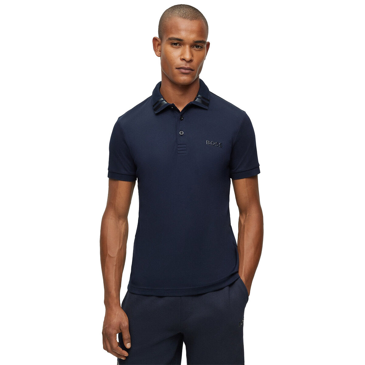 Hugo Boss Men’s Philicular Golf Polo Shirt, Mens, Dark blue, Small | American Golf