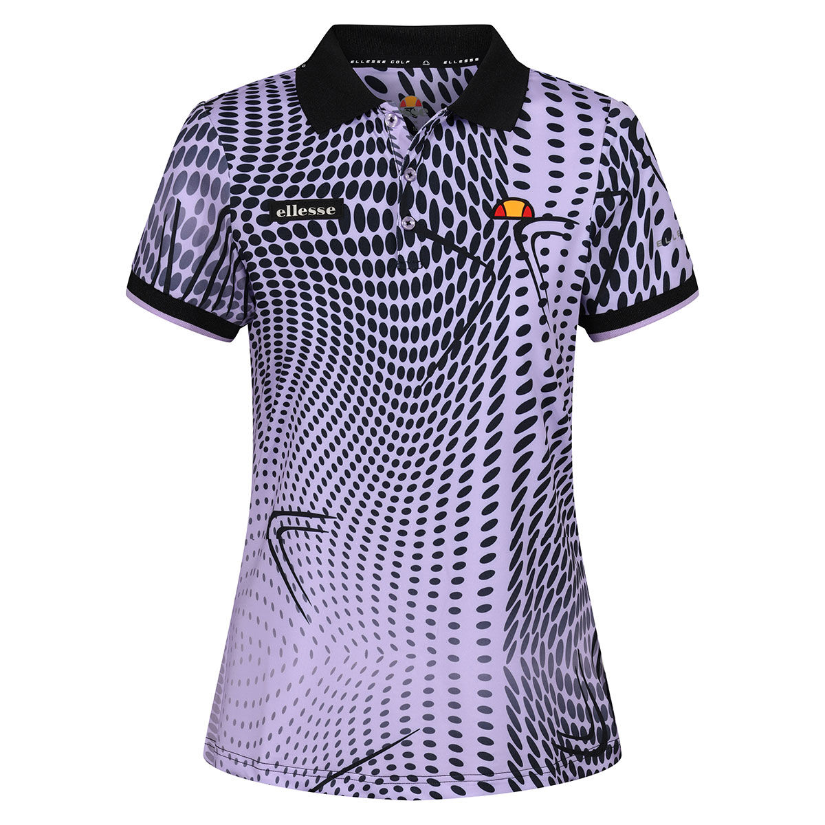Ellesse Womens Vecchio Golf Polo Shirt, Female, Light purple, 12 | American Golf