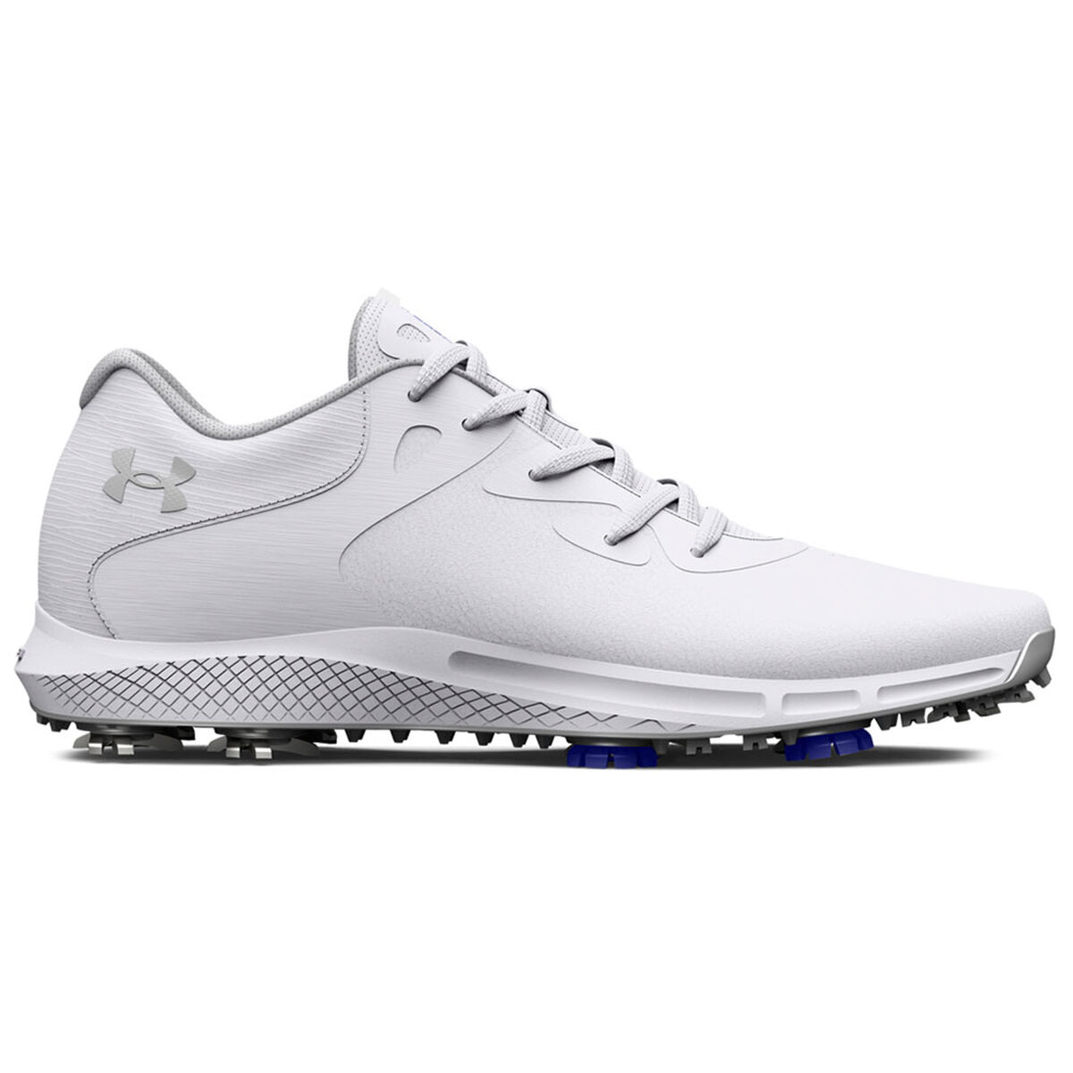 Under Armour Womens Charged Breathe 2 Waterproof Spiked Golf Shoes, Female, White/white/silver, 7 | American Golf