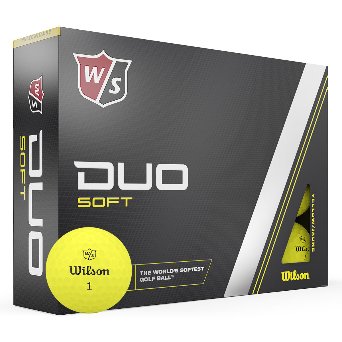 Wilson Staff Yellow DUO Soft 12 Golf Ball Pack | American Golf, One Size