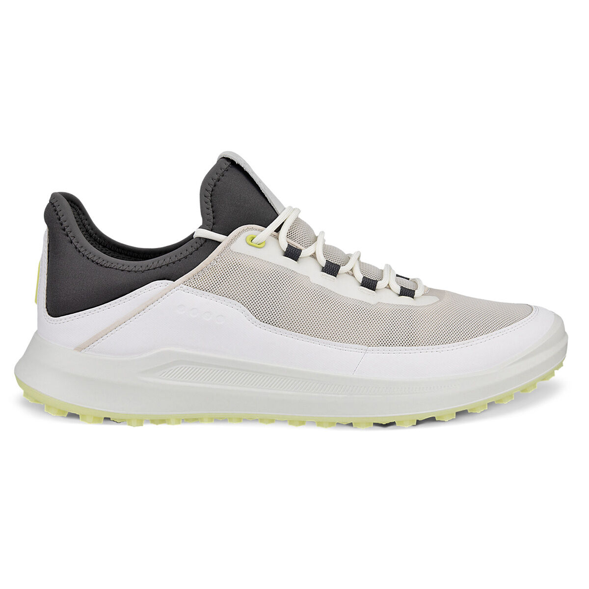 ECCO Men’s Hybrid Mesh Core Spikeless Golf Shoes, Mens, White, 9 | American Golf