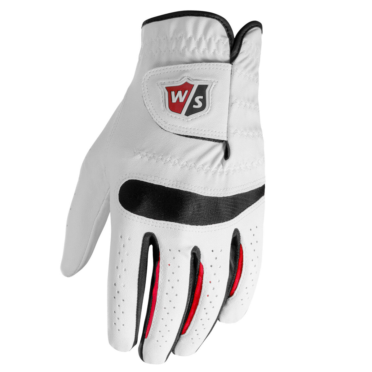 Wilson Staff Mens Black and White ProFeel Golf Glove, Size: Medium | American Golf
