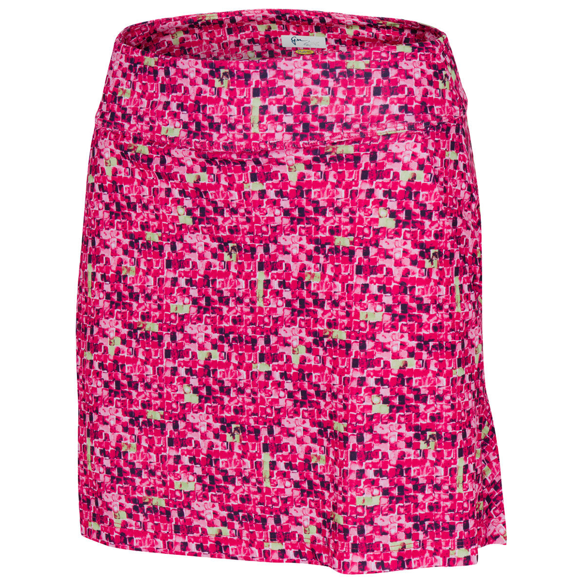 Greg Norman Women’s Pink Tile Print Pull-On Golf Skort, Size: XL | American Golf